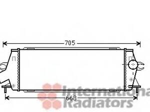 Интеркулер VAN WEZEL 43004456 на RENAULT TRAFIC II автобус (JL)