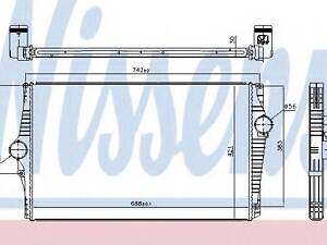 Интеркулер VOLVO XC 90(02-)D5(+)[OE 30741579] NISSENS 96601 на VOLVO XC90 I универсал