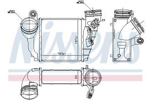 Интеркулер VW BORA (1J2) / VW GOLF (1J5) / AUDI A3 (8L1) / SEAT LEON (1M1) 1996-2013 г.