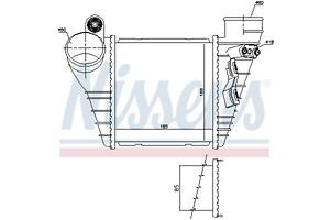 Интеркулер VW GOLF (1J1) / VW BORA (1J2) / AUDI A3 (8L1) / SEAT LEON (1M1) 1996-2013 г.