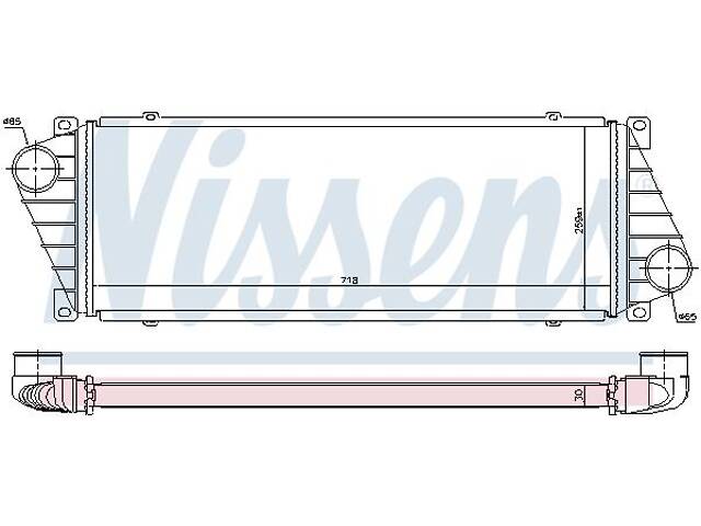 Интеркулер VW LT 28-46 (2DA, 2DD, 2DH) / VW LT 28-35 (2DB, 2DE, 2DK) 1995-2012 г.