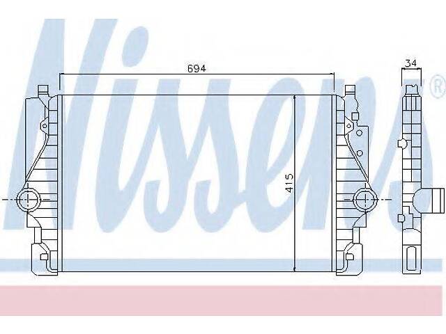 Интеркулер VW TRANSPORTER T4(90-)2.5 TDi(+)[OE 7D0.145.803 A] NISSENS 96755 на VW TRANSPORTER / CARAVELLE Mk IV автобус