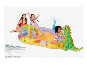 Intex Басейн дитячий 56139 NP (3) Дінопарк, об`єм води 159 л., розмір 201x157x69 см, від 2 років