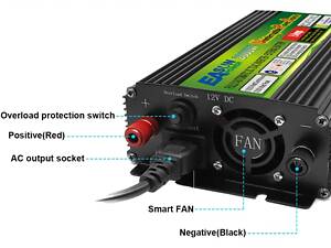 Инвертор, преобразователь напряжения с автоподзарядкой АКБ от сети.