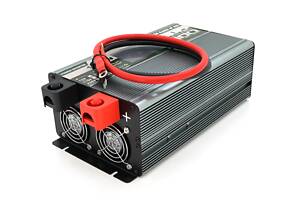 Інвертор напруги Demuda DMDPSW-1000W, 12V/220V, 1000W з правильною синусоїдою, 29156