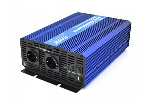 Інвертор напруги з правильною синусоїдою Carspa-SINUS P2000-122 (2000Вт), 12/220V, 2xShuko, 1USB, 28927