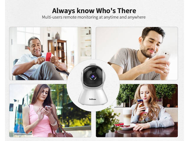 IP-камера автоматического слежения SriHome SH025 1080P AI Белый EU Plug - Фото 7