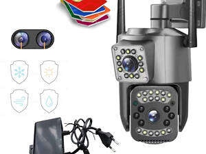 IP WiFi камера SC03-4G 2 независимых объектива 4Mpx+4Mpx (v380)