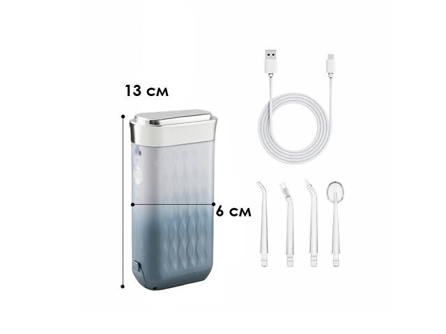 Ирригатор беспроводной Lesko SH-68 Gray 12527-82921 - Фото 4