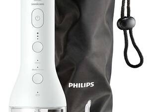 Іригатор Philips портативний Sonicare Cordless Power Flosser 3000, чаша 250 мл, чохол, 2 насадки , білий (HX3826/31)