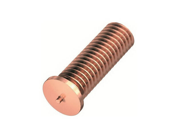 ISO13918 М5х16 сталь 4.8 гвинт приварний оміднений повна різьба L15 (1000шт.) [981000000981051660] Rivettop - Фото 1
