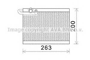 Испаритель кондиционера  для моделей: CITROËN (C4, C4,C4), PEUGEOT (307,307,307,307)