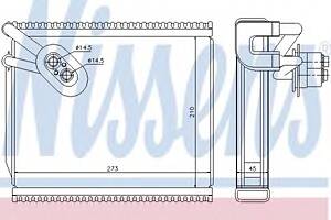 Испаритель кондиционера для моделей: KIA (CARENS)