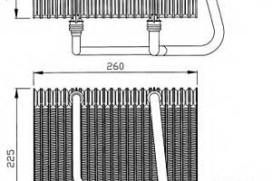 Испаритель кондиционера для моделей: RENAULT (MEGANE, SCENIC)