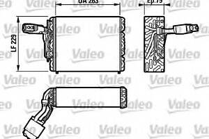 Випарник кондиціонера для моделей: SEAT (TOLEDO), VOLKSWAGEN (JETTA, PASSAT, PASSAT, PASSAT, PASSAT, GOLF, GOLF, GOLF, GOLF)