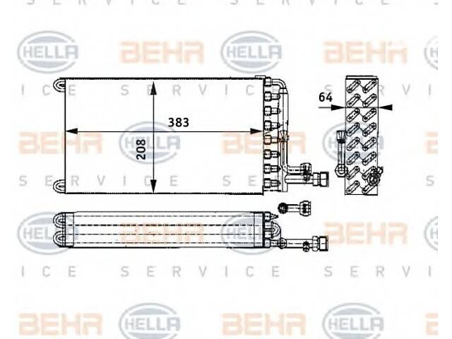 Випарник кондиціонера для моделей: VOLVO (F, F, F)