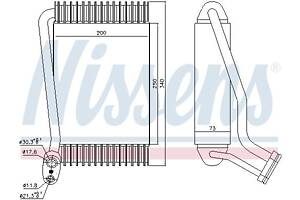 Испаритель кондиционера AUDI A4 B5 (8D2) / AUDI 80 B4 (8C5) 1991-2002 г.