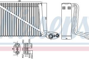 Испаритель кондиционера AUDI A4 B5 (8D2) / VW PASSAT B5 (3B2) 1994-2008 г.