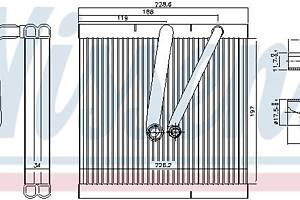 Испаритель кондиционера VW POLO (6R) / VW FOX (5Z1) 2001-2022 г.