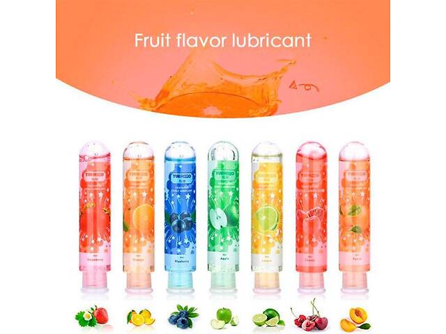 Їстівний лубрикант FRUITS FUN 80 мл - Манго — Інтимне мастило - Фото 4