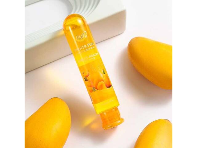 Їстівний лубрикант FRUITS FUN 80 мл - Манго — Інтимне мастило - Фото 1