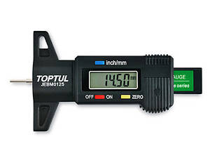 Вимірювач глибини протектора шин електронний 0-25,4 мм TOPTUL JEBM0125
