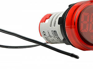 Вимірювач температури цифровий круглий червоний [A0190010043] ED16-22WD АСКО