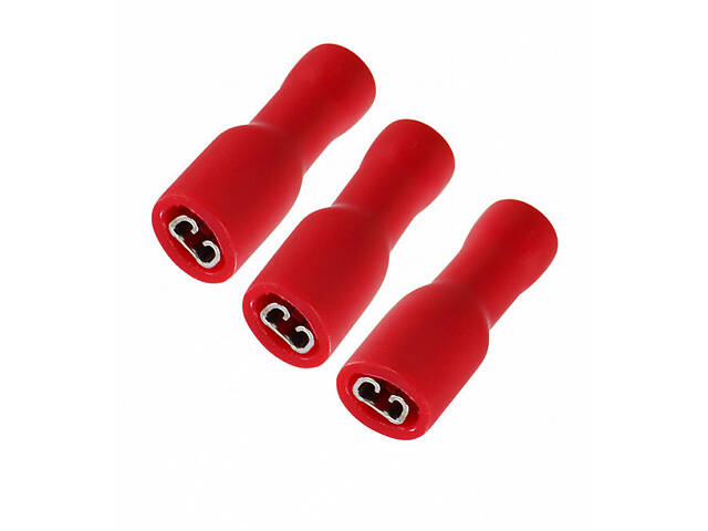 Изолированный наконечник (розетка) 0.5-1.5кв.мм. размером-4.8х0.4мм красный (1 шт.) [A0060150001] FDFD