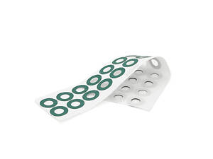 Ізоляційний папір в кільці для акумуляторів 32700, висока термостійкість, клейова основа, Green ( 24шт у