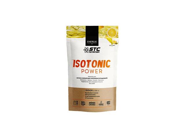 Изотоник STC NUTRITION ISOTONIC POWER - NO CRAMP 525 g /13 servings/ Lemon - Фото NaN
