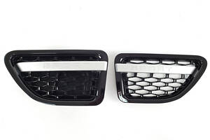 Жабры в крылья Range Rover Sport 2005-2009год full black silver bar