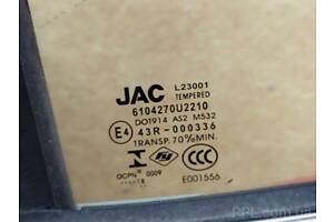 JAC S3 2013- Стекло двери глухое переднее правое уголок 2018 год