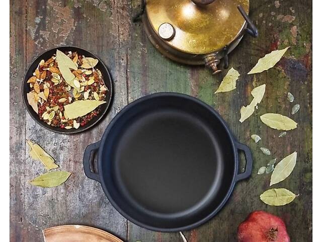 Жарівня чавунна SNT Т1011 20х4 см чорна - Фото 2