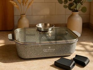 Жарівня прямокутна Edenberg EB-12125 28х20х6.5 см 3.2 л сіра