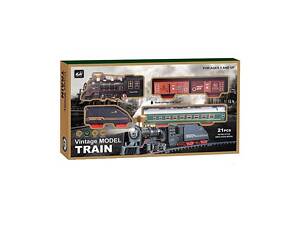 Железная дорога Yufeng Vintage Model Train 4 вагона и локомотив Разноцветный (141428)