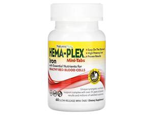Железо и питательные вещества для здоровья эритроцитов, Iron with Essential Nutrients, Hema-Plex, NaturesPlus,