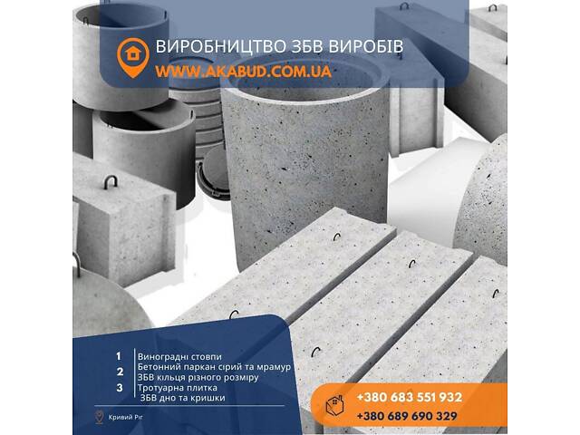 Железобетонные изделия, кольца, еврозабор, плитка. Производитель - Фото 2