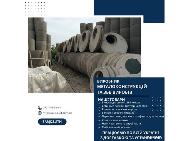 Железобетонные изделия, кольца, еврозабор, плитка. Производитель - Фото 17