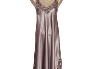 Женская атласная ночнушка Jasmin (Бежевый) 2XL