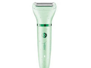 Жіночий бездротовий електробритва-тример для тіла з насадками VGR V-735 3in1 Mint