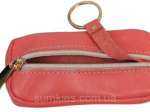 Жіноча ключниця зі шкіри Always Wild коралова