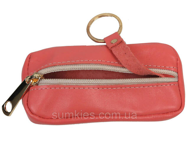 Жіноча ключниця зі шкіри Always Wild коралова - Фото 1