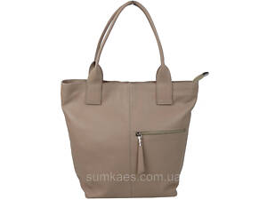 Женская кожаная сумка Borsacomoda, Украина бежевая 811.018-1