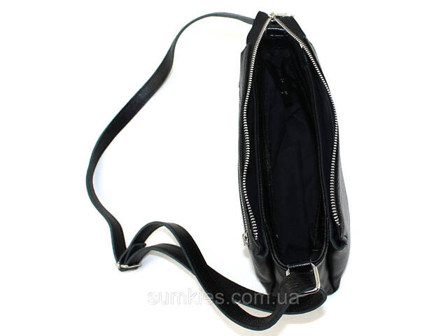 Жіноча шкіряна сумка Borsacomoda, Україна чорна - Фото 7