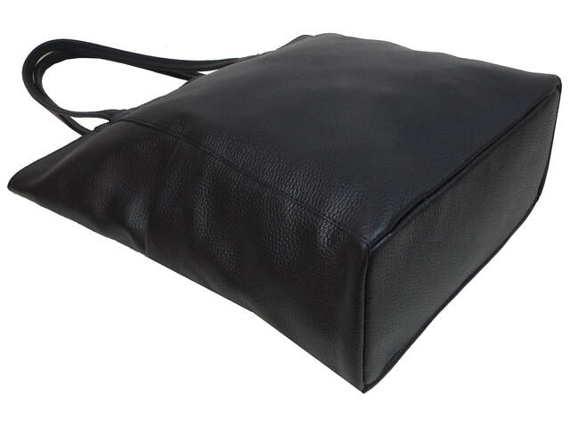 Женская кожаная сумка на двух ручках Borsacomoda, Украина черная - Фото 7