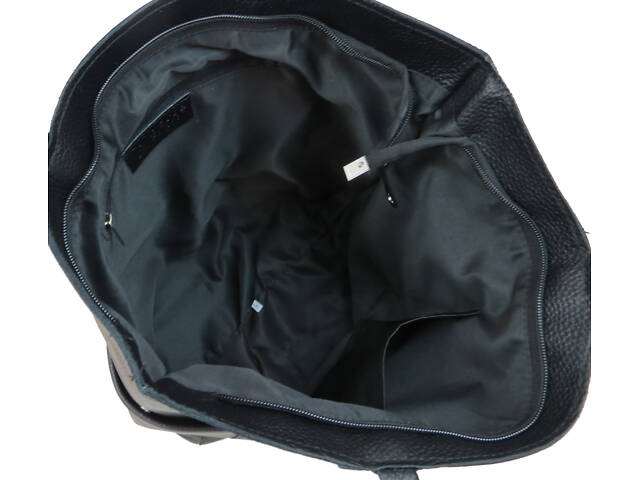 Женская кожаная сумка на двух ручках Borsacomoda, Украина черная - Фото 10