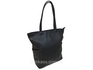 Жіноча шкіряна сумка на двох ручках Borsacomoda, Україна чорна