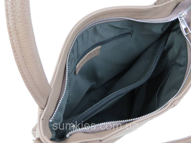 Жіноча шкіряна сумка на двох ручках Borsacomoda коричнева - Фото 9