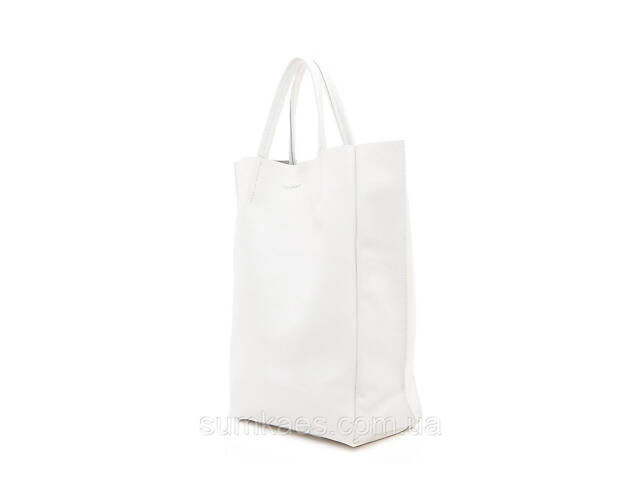 Жіноча шкіряна сумка POOLPARTY BigSoho біла - Фото 2