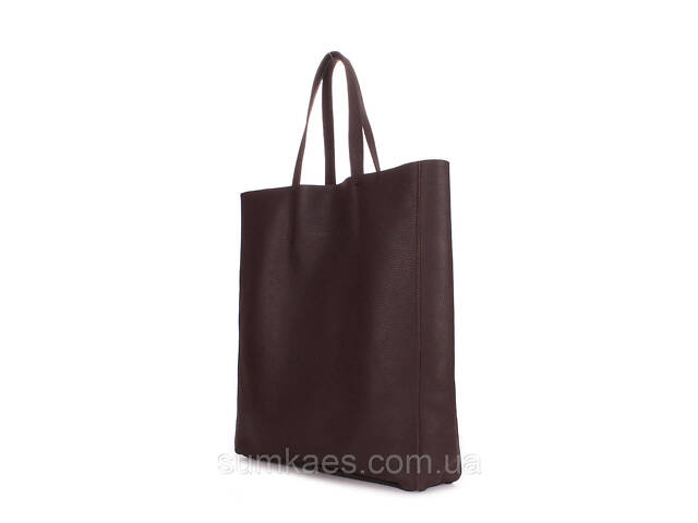 Жіноча шкіряна сумка POOLPARTY City коричнева - Фото 2